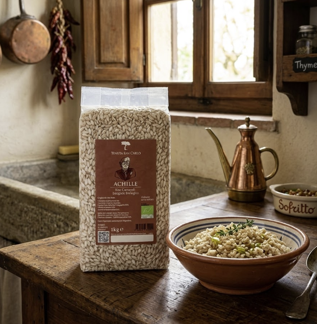 Achille Carnaroli Rice 1KG Tenuta San Carlo - PASSIONE TOSCANA