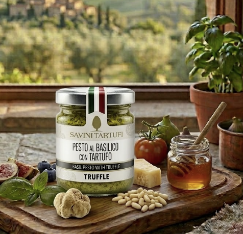 Basil Pesto with White Truffle Savini Tartufi - PASSIONE TOSCANA