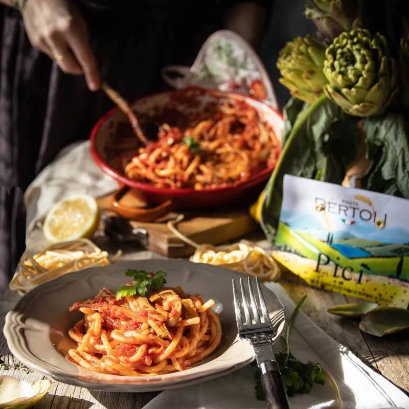 Typical Tuscan dinner by the pool Azienda agricola Bertoli