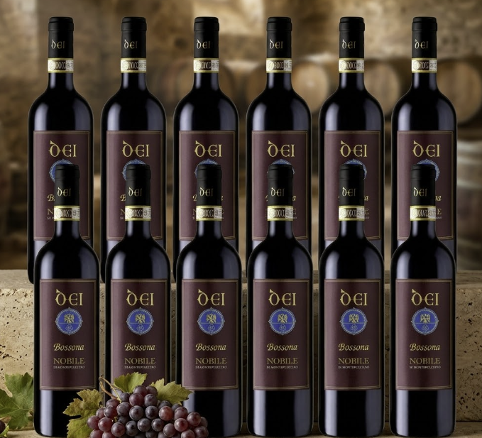 Nobile di Montepulciano DOCG Riserva Bossona Cantine Dei 12 Bottles - PASSIONE TOSCANA