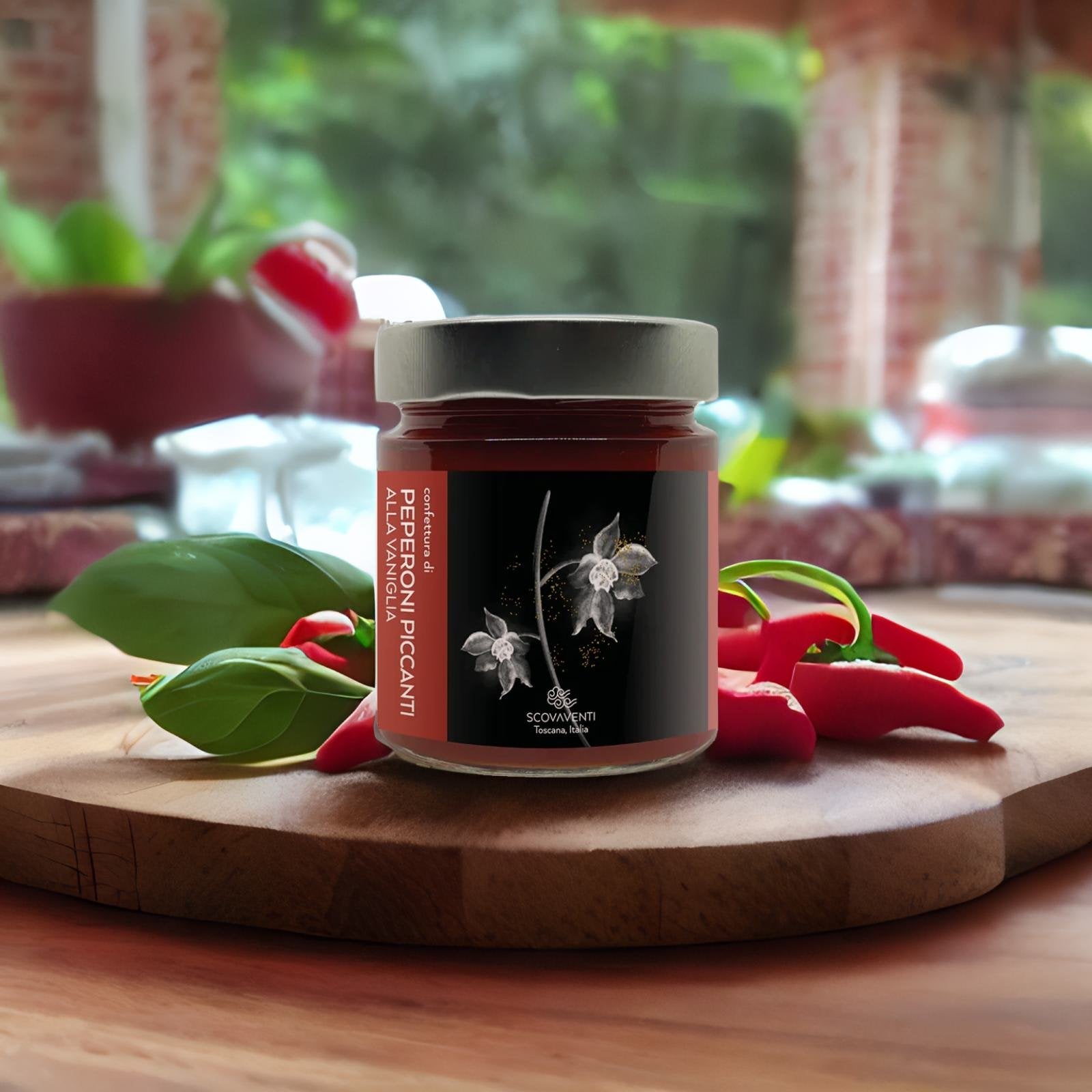 Spicy vanilla pepper jam Scovaventi - PASSIONE TOSCANA