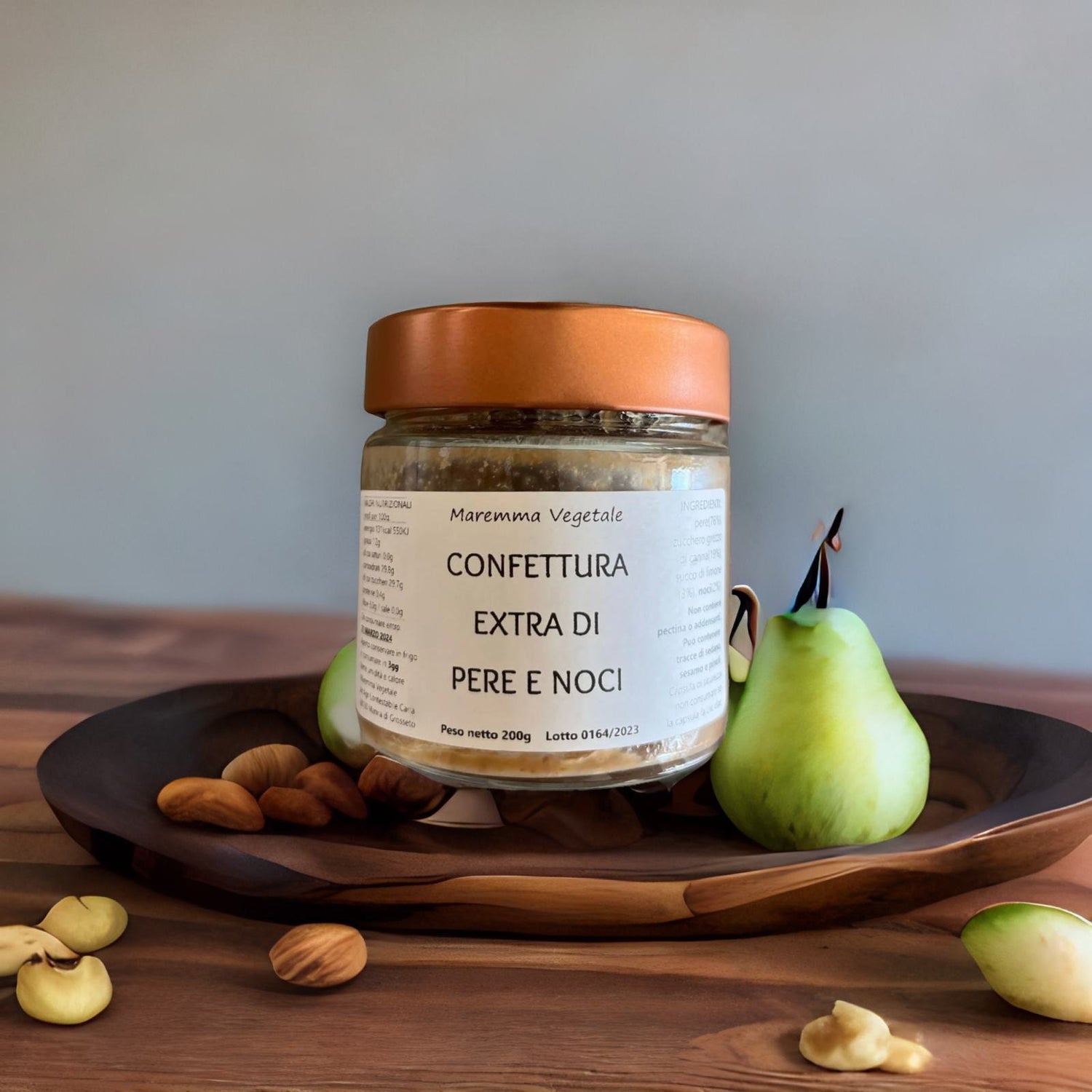 Pear and Walnut Jam Maremma Vegetale