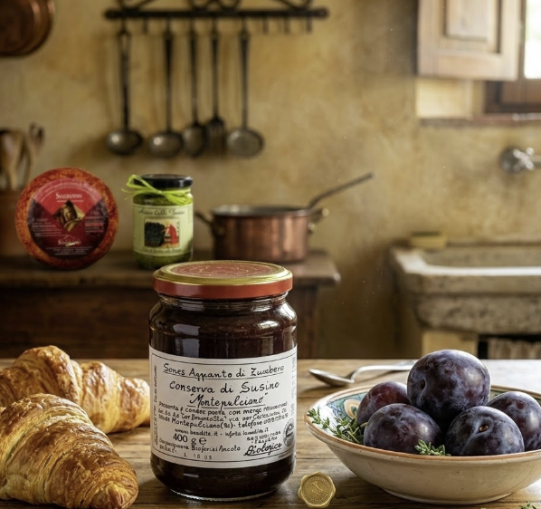 Jam "Susine di Montepulciano" Bio Frateria San Benedetto - PASSIONE TOSCANA