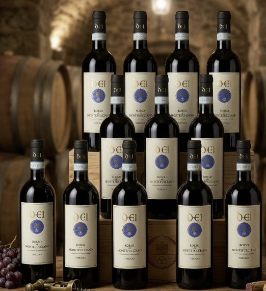Rosso di Montepulciano DOC Cantine Dei 12 bottles - PASSIONE TOSCANA