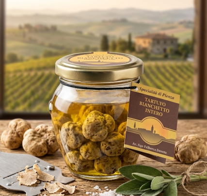 Whole Bianchetto Truffle in Jar 25gr x12