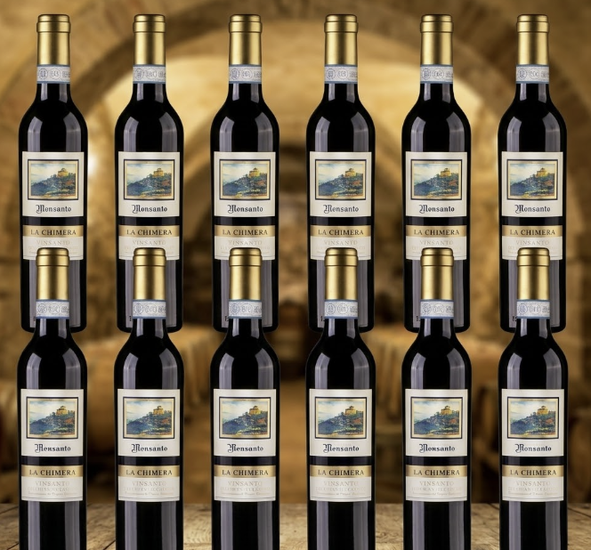 Vin Santo Occhio di Pernice del Chianti Classico DOC Castello di Monsanto 12 Bottles - PASSIONE TOSCANA