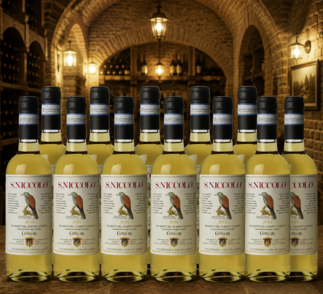 Vin Santo del Chianti Classico DOC Castellare di Castellina 12 Bottles - PASSIONE TOSCANA