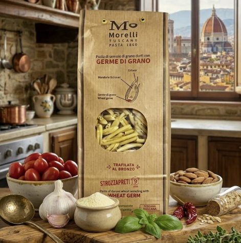 Wheat Germ Strozzapreti Pasta Morelli - PASSIONE TOSCANA
