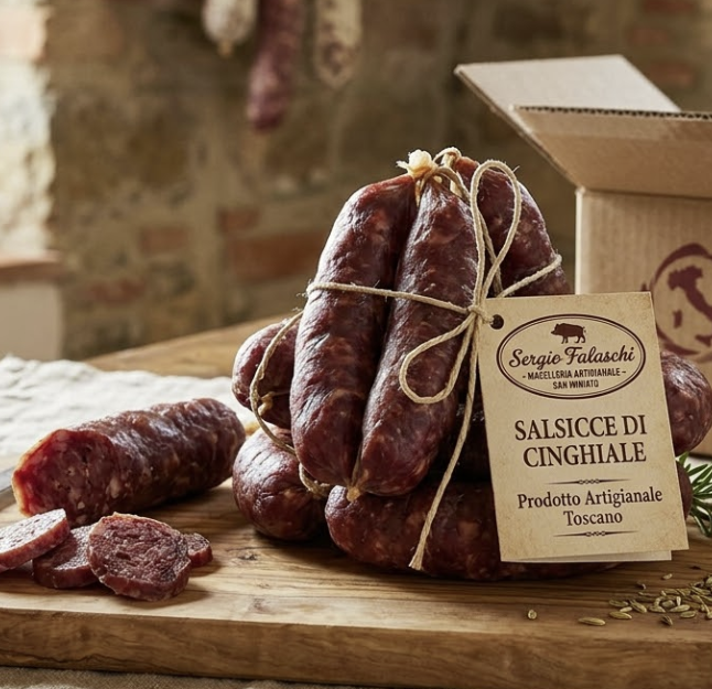 Wild Boar Sausages Sergio Falaschi - PASSIONE TOSCANA