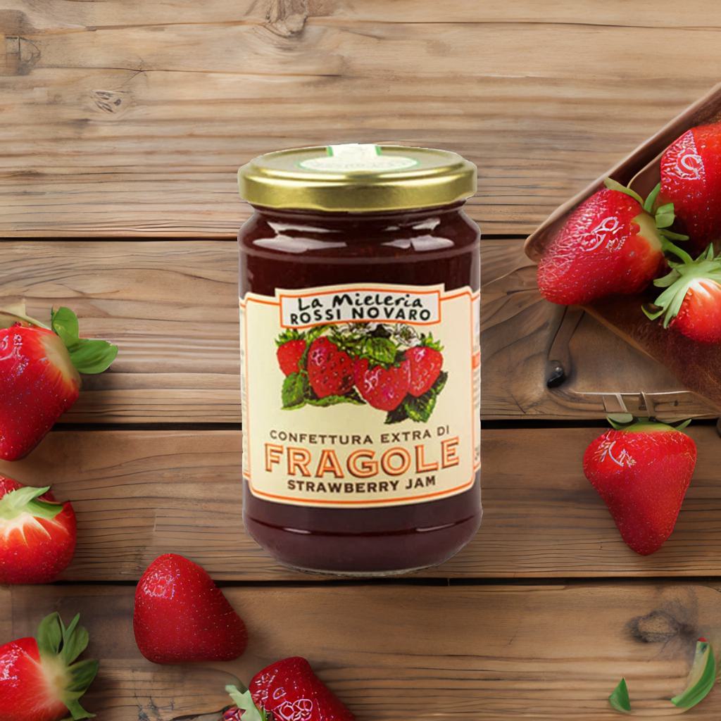 Extra Strawberry Jam Apicoltura Rossi Novaro - PASSIONE TOSCANA