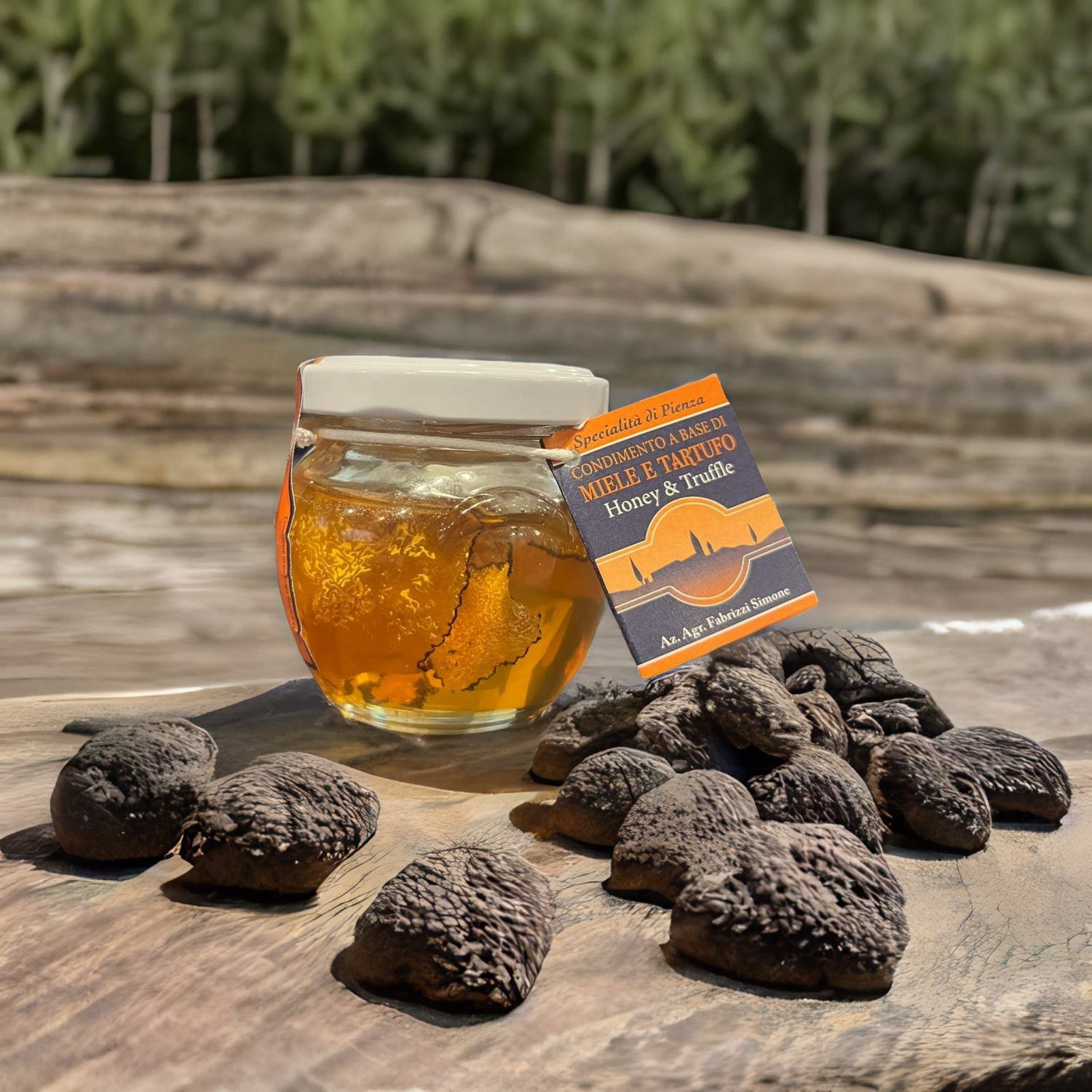 Black Truffle Honey from Pienza Simone Fabrizzi - PASSIONE TOSCANA