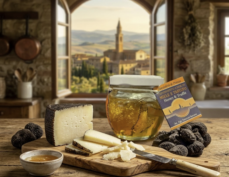Black Truffle Honey from Pienza Simone Fabrizzi - PASSIONE TOSCANA
