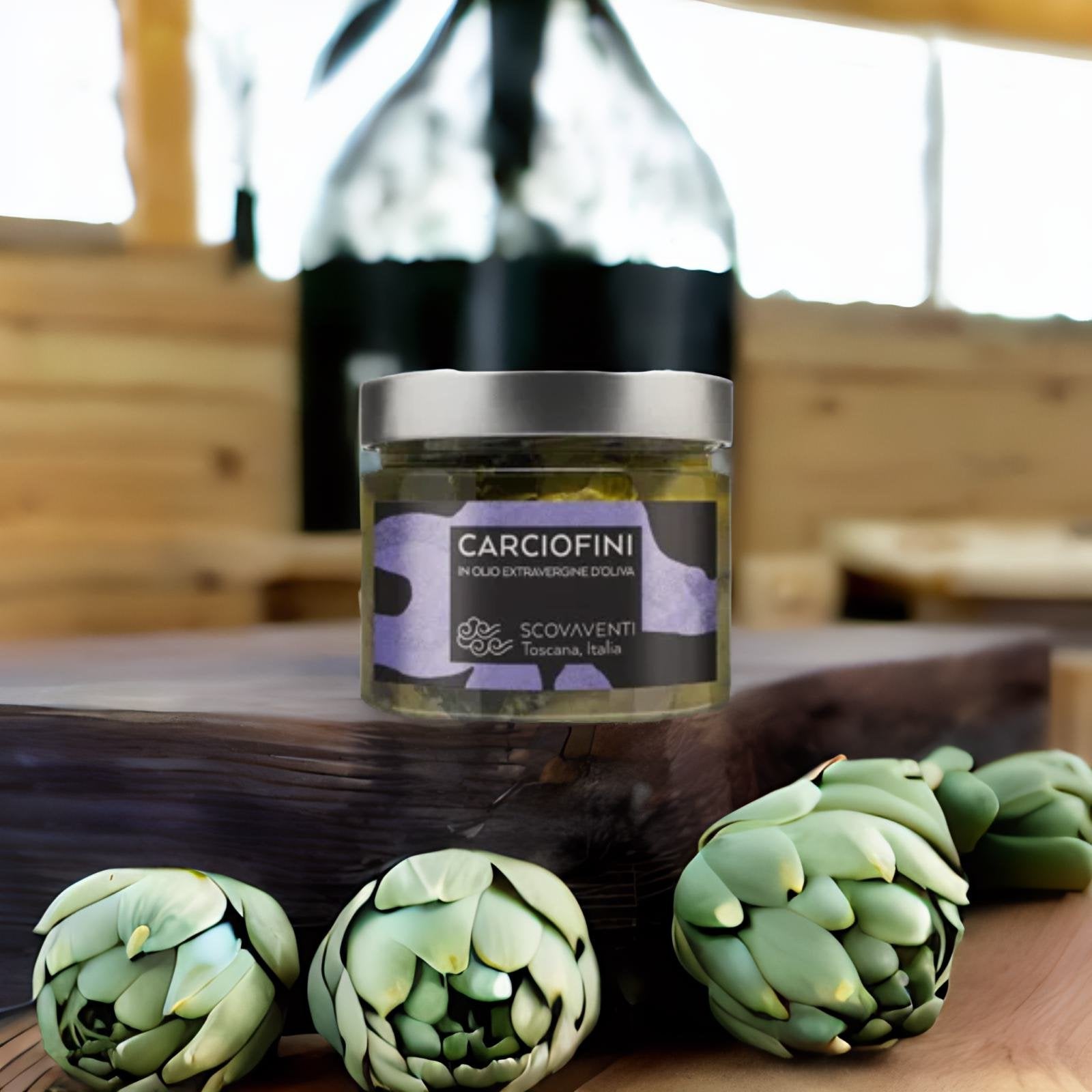 Artichokes in Extra Virgin Olive Oil Scovaventi - PASSIONE TOSCANA