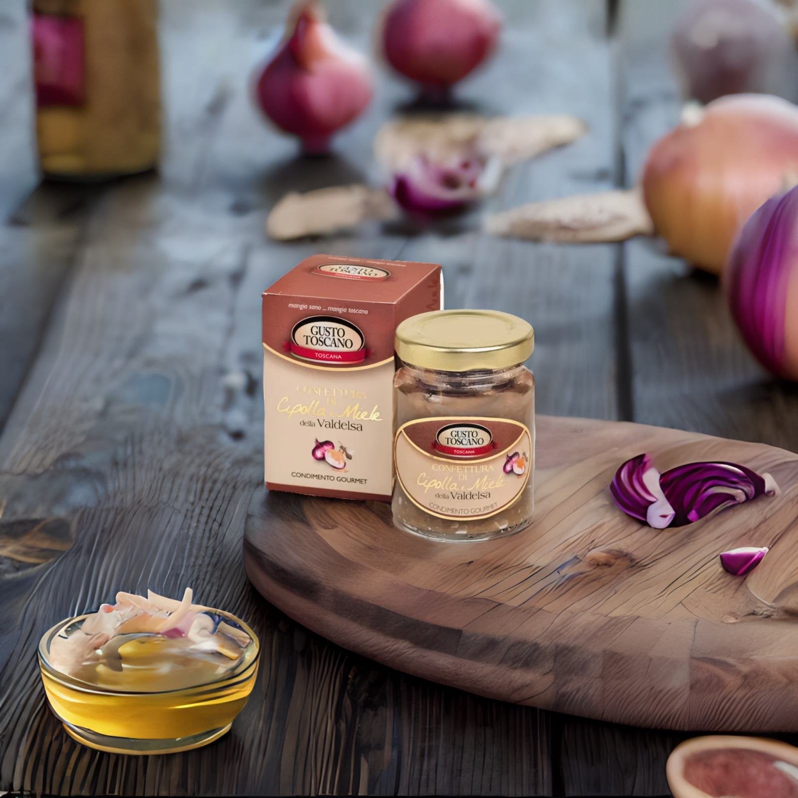 Onion and honey Jam Gusto Toscano - PASSIONE TOSCANA