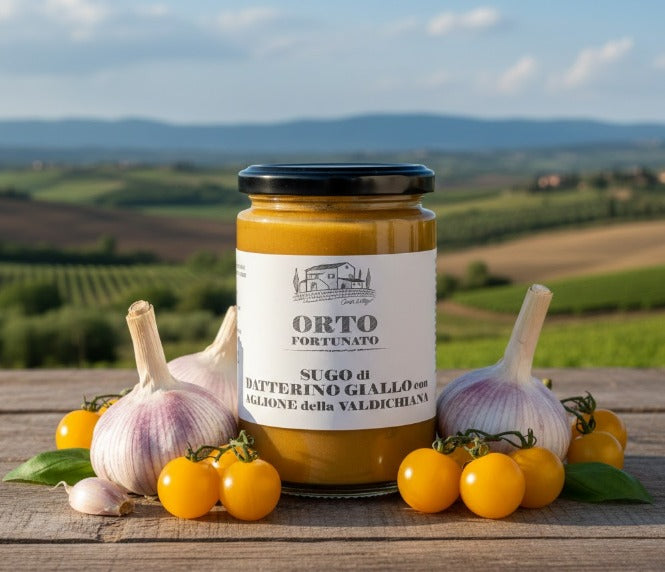 Yellow Cherry Tomato Sauce With Garlic