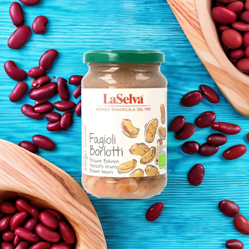 Organic boiled borlotti beans La Selva Organic farm - PASSIONE TOSCANA