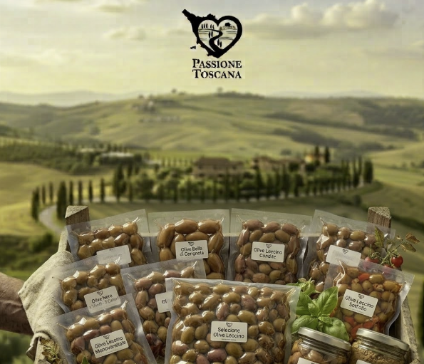Box of Tuscan Leccino Olives – Vegetables from Tuscany