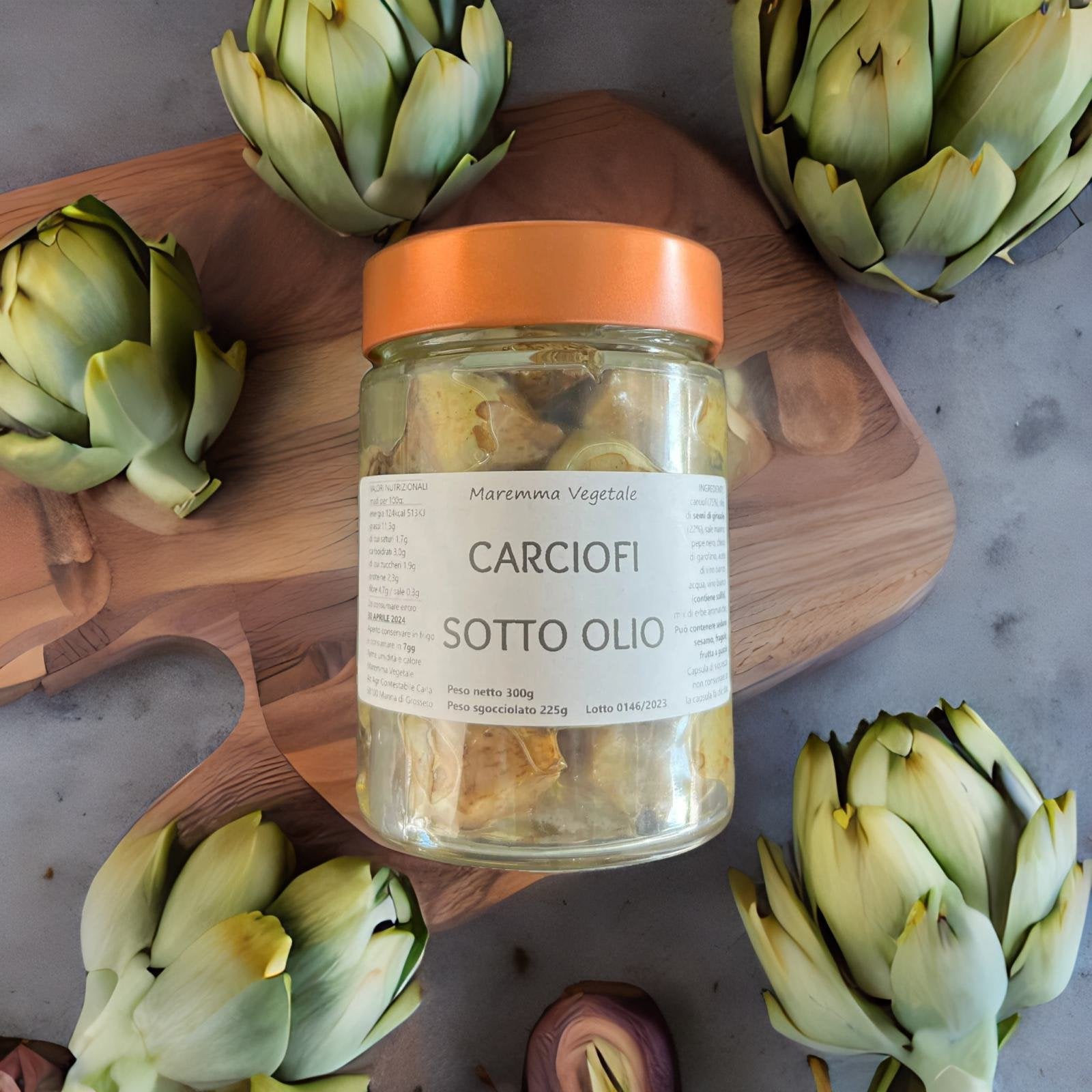 Artichokes in Oil Maremma Vegetale - PASSIONE TOSCANA