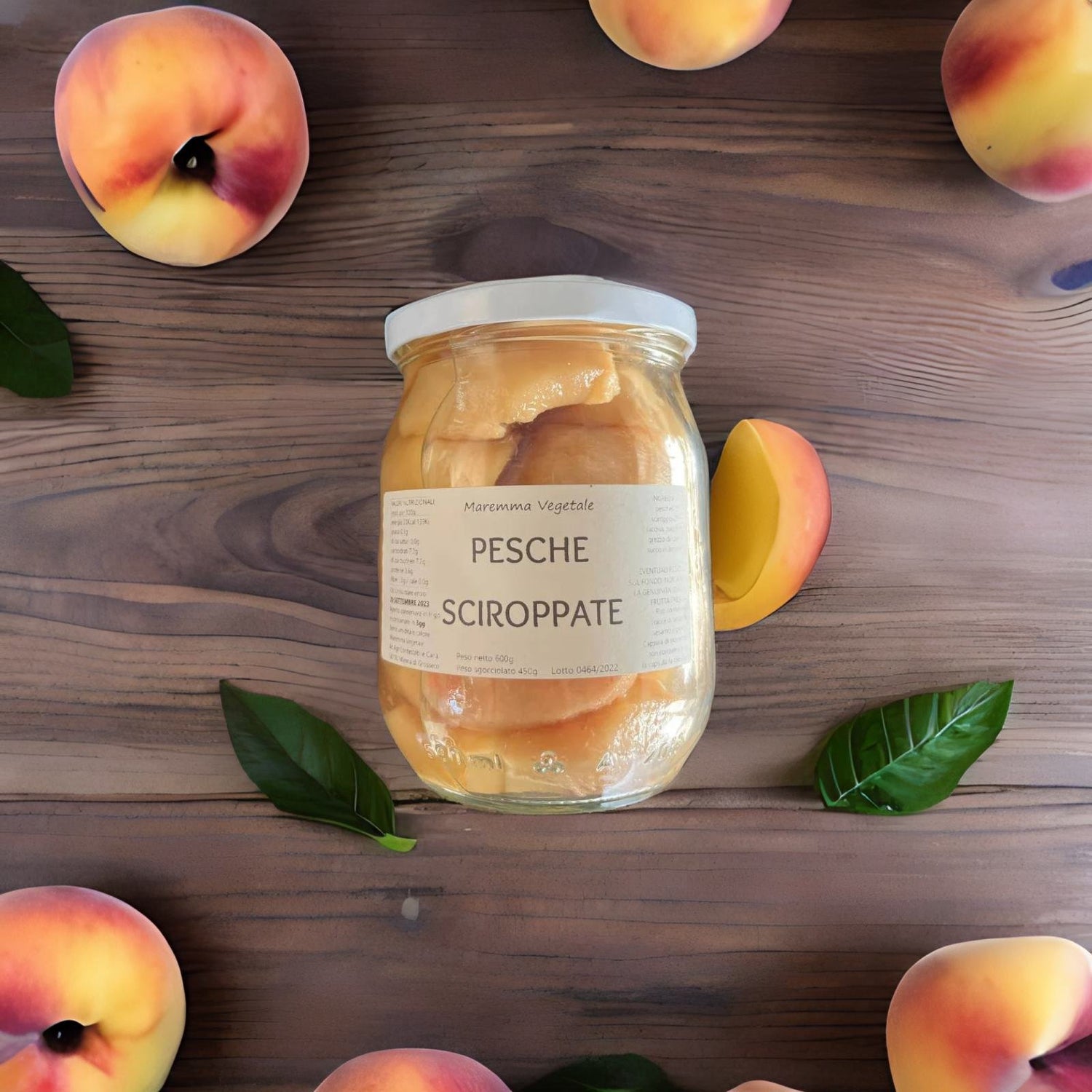 peaches in syrup Maremma Vegetale