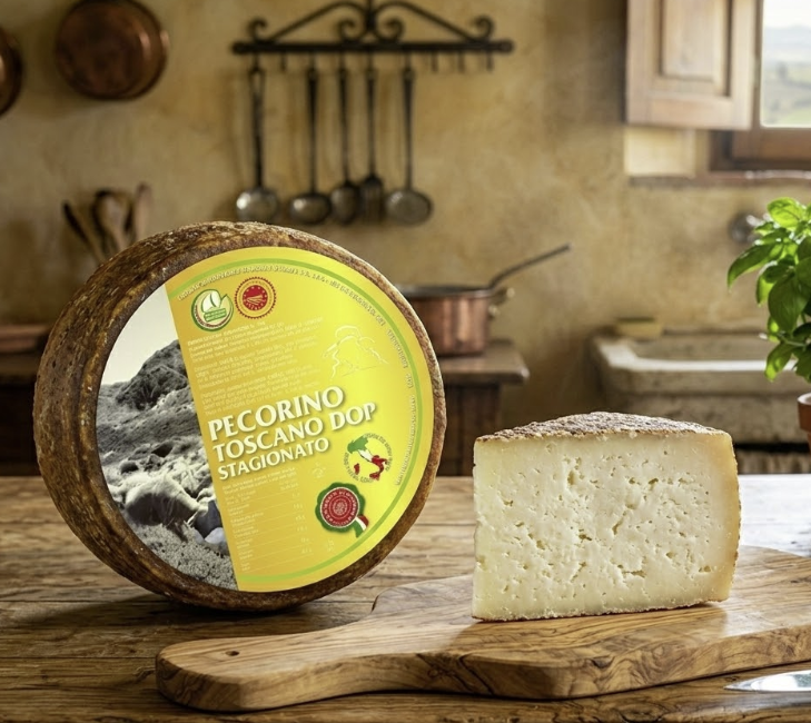 Aged Tuscan Pecorino DOP Caseificio Maremma - PASSIONE TOSCANA