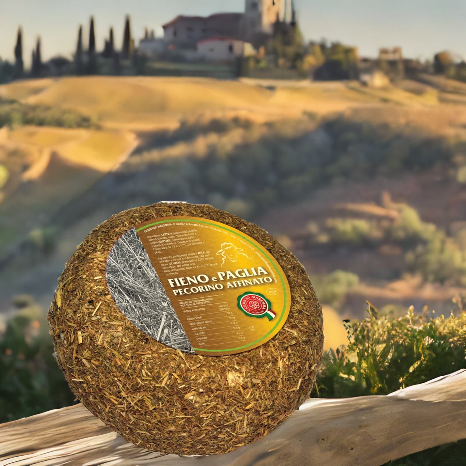 Pecorino Aged in Hay And Straw Caseificio Manciano - PASSIONE TOSCANA
