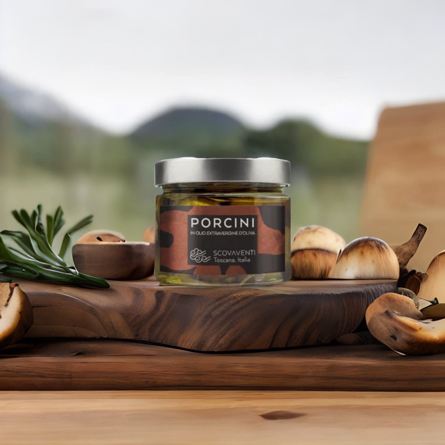 Porcini mushrooms in extra virgin olive oil Scovaventi - PASSIONE TOSCANA