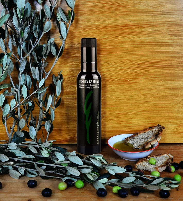 rosemary flavored extra virgin olive oil tenuta gardini