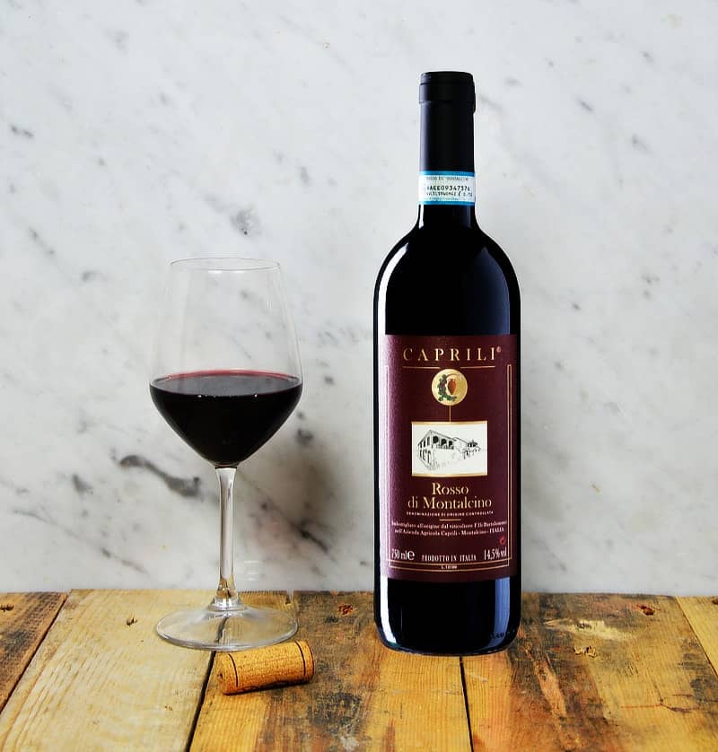 rosso montalcino caprili red wine