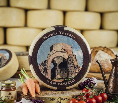 San Bruzio Caseificio Manciano 2,1Kg Whole Wheel - PASSIONE TOSCANA